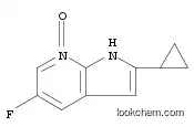 Molecular Structure of 1187449-18-8 (1H-Pyrrolo[2,3-b]pyridine, 2-cyclopropyl-5-fluoro-, 7-oxide)